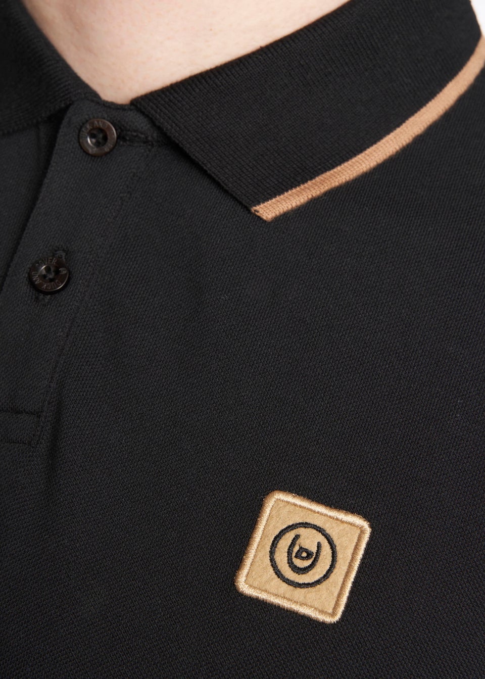 Duck & Cover Black Wilkins Polo