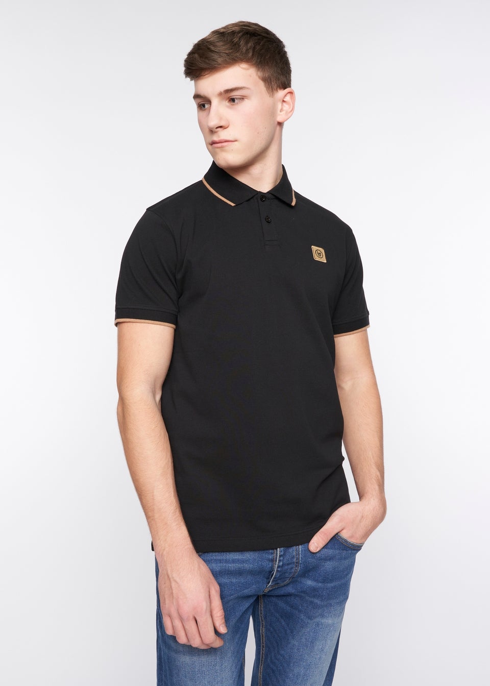 Duck & Cover Black Wilkins Polo