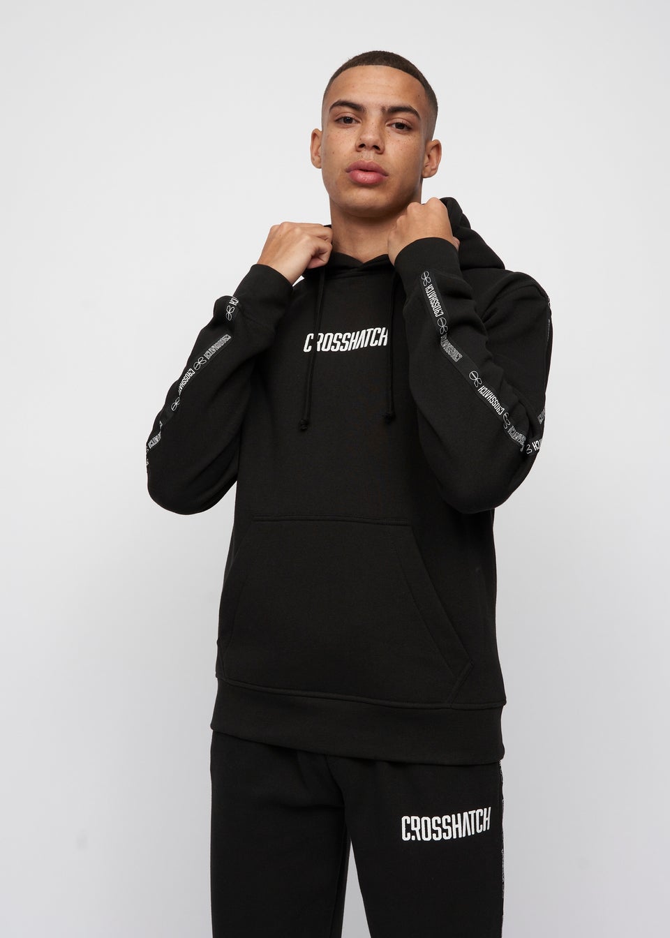 Crosshatch Black Fellmites Hoodie Matalan