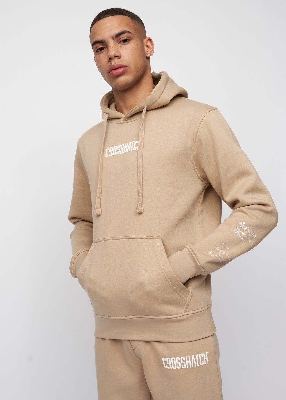 Crosshatch Stone  Bellmant Hoodie