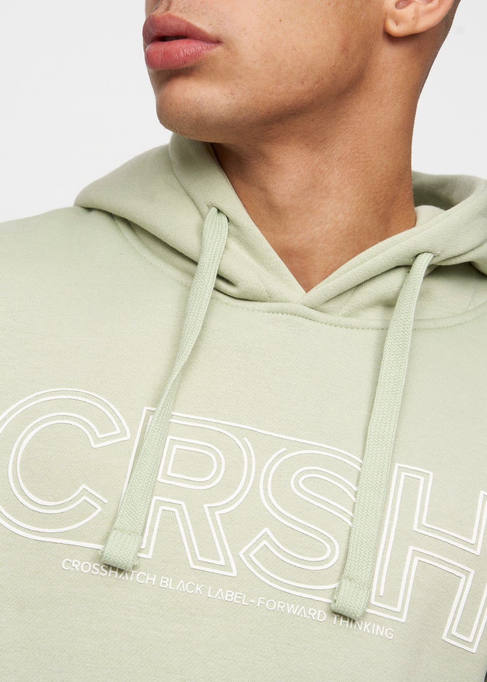 Crosshatch Sage  Kendrick Hoodie