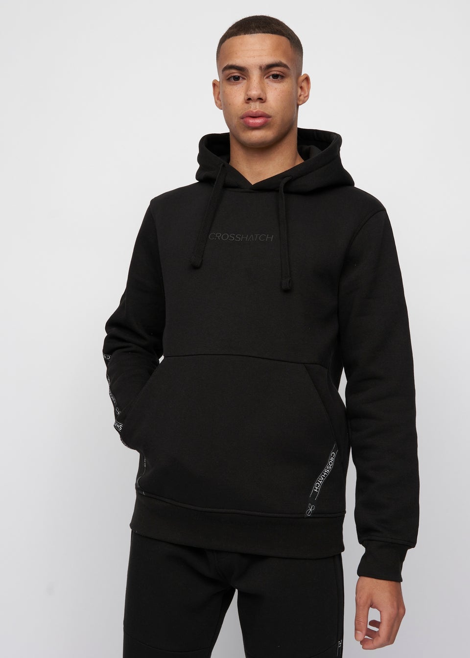 Crosshatch longline hoodie best sale