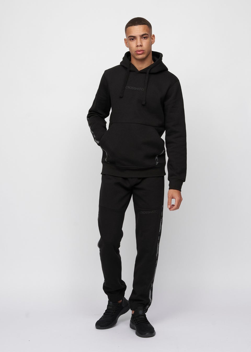 Crosshatch Black  Apollos Hoodie