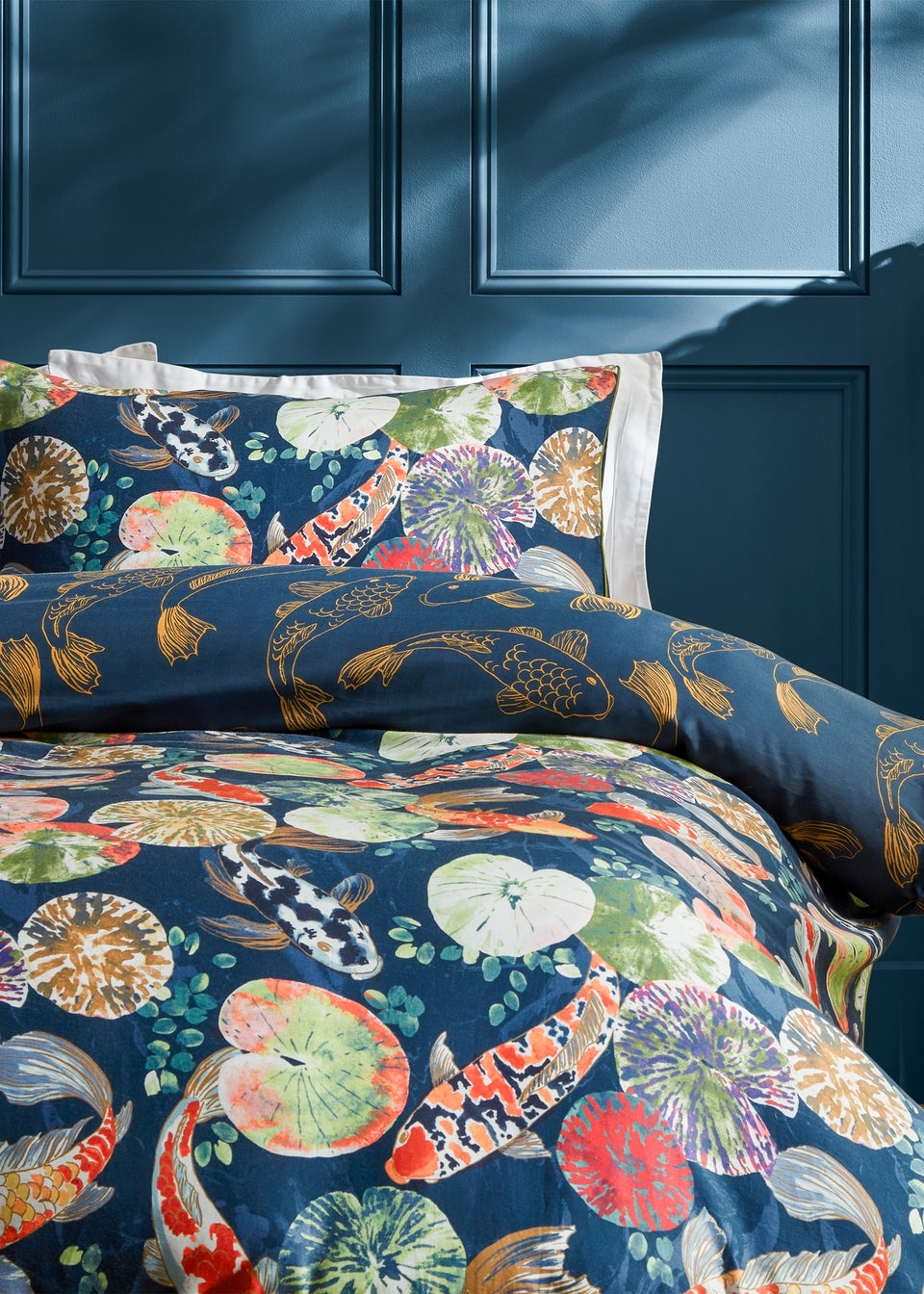 Paoletti Koi Pond Reversible Pillow Case Pair