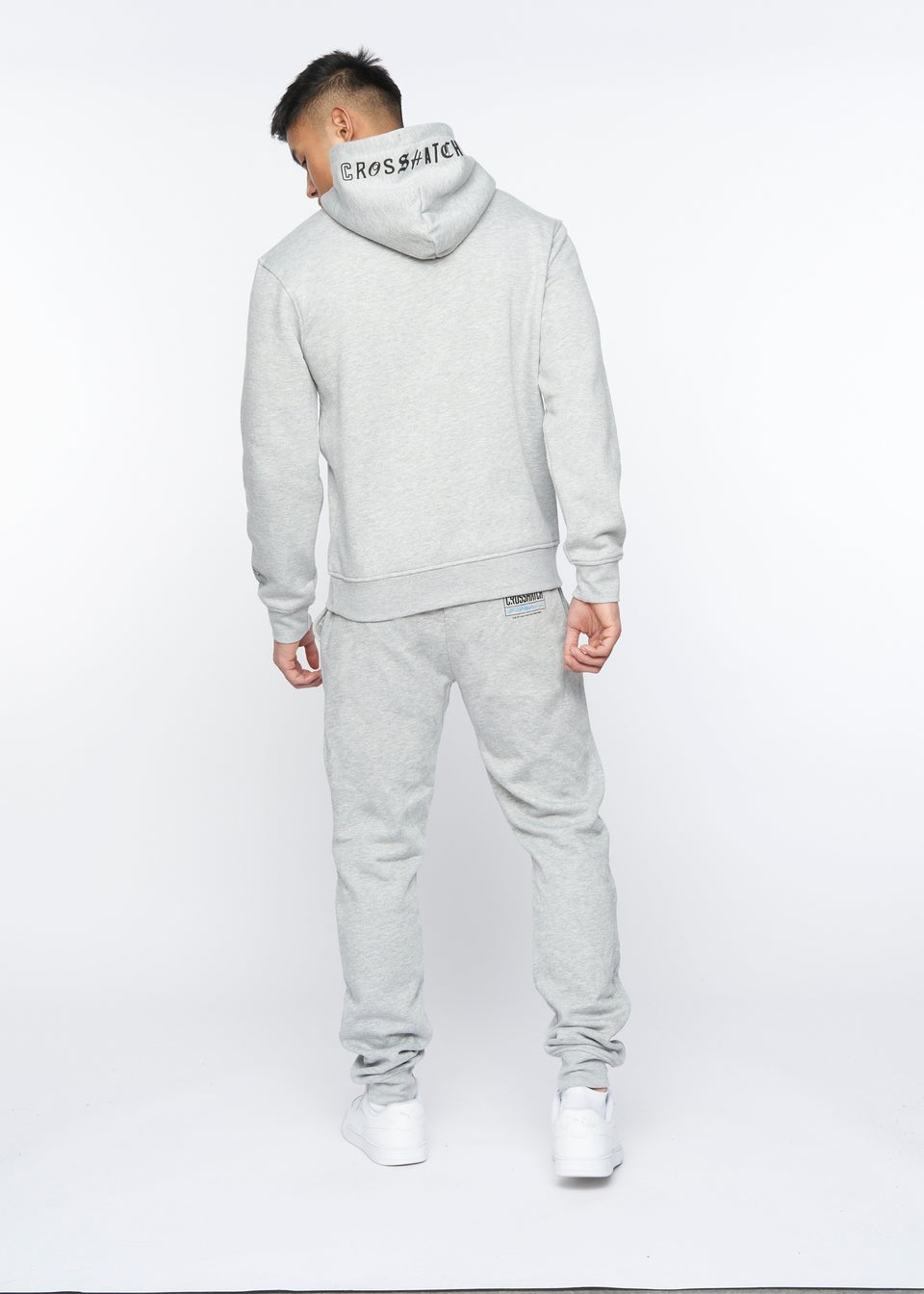 Crosshatch Light Grey Marl Pepperhill Hoodie