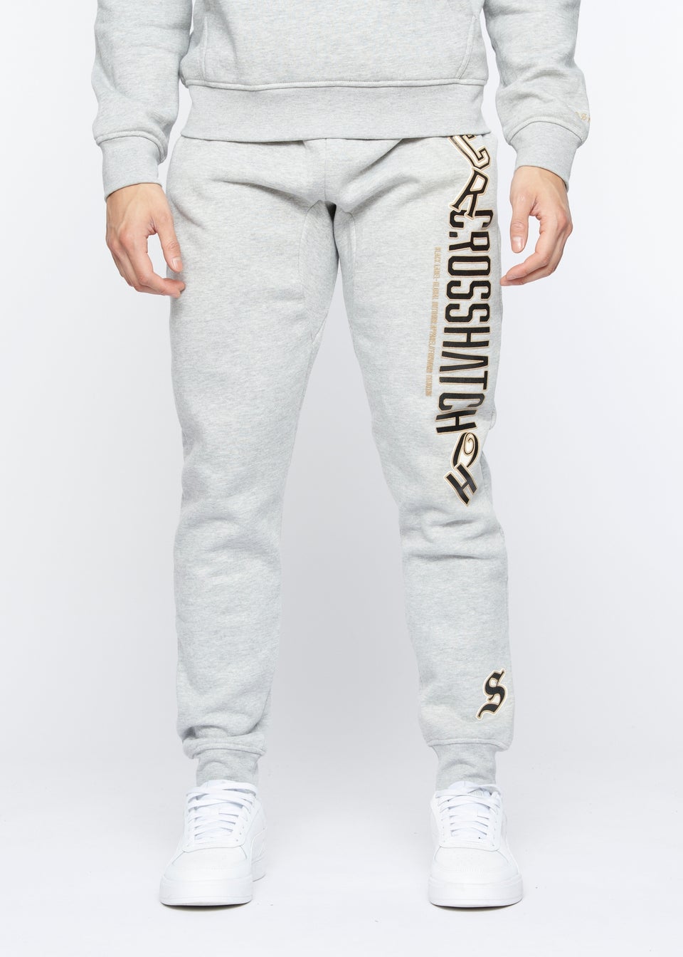 Crosshatch Light Grey Marl Doddington Joggers