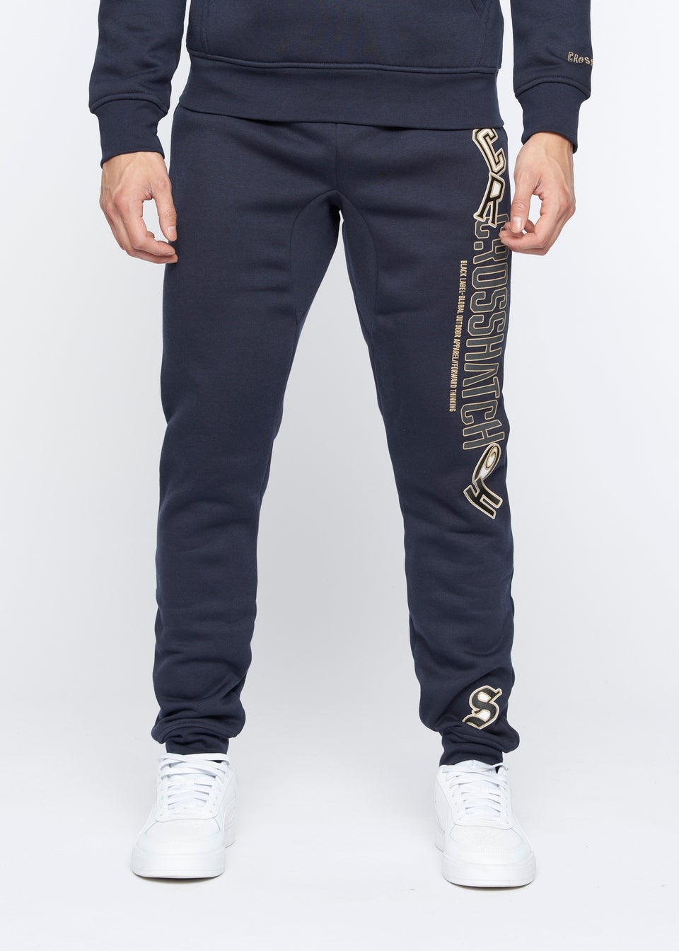 Crosshatch Navy   Doddington Joggers