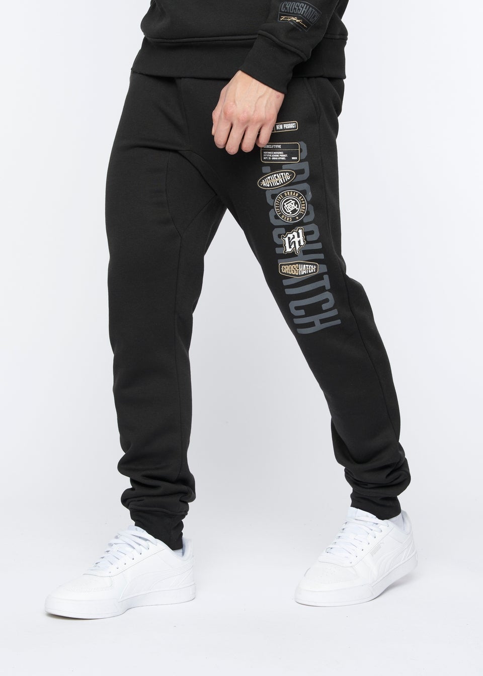 Crosshatch Black Pepperhill Joggers Matalan