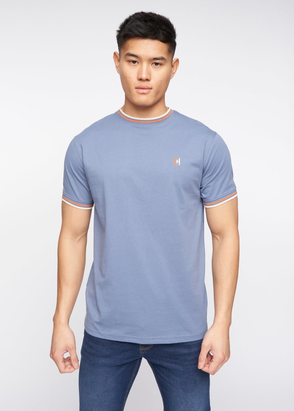 Crosshatch Denim Blue  Ordale T-Shirt