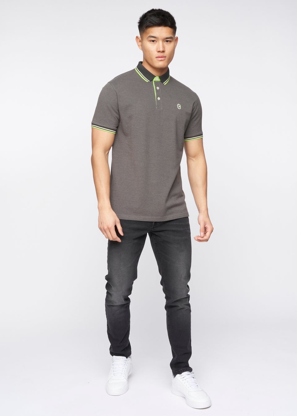 Crosshatch Grey  Britmane Polo