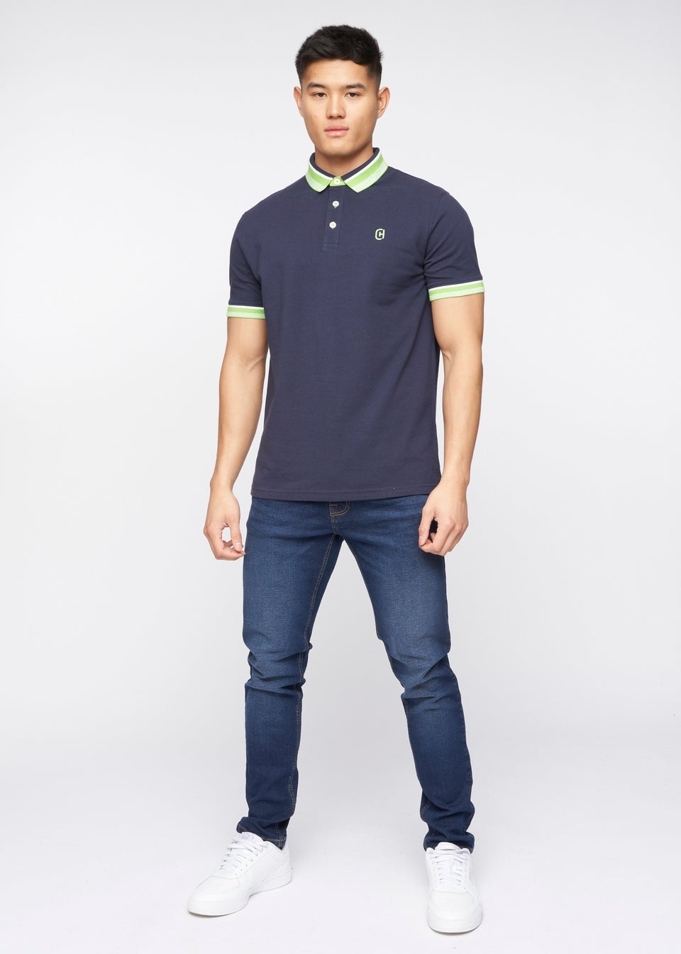 Crosshatch Navy Cratmoore Polo