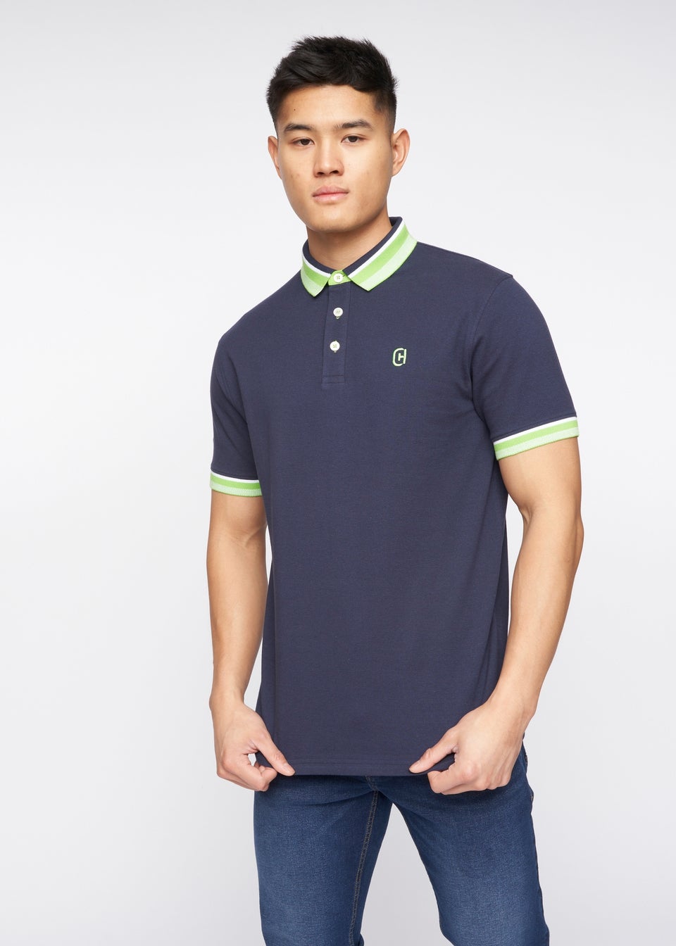 Crosshatch Navy Cratmoore Polo