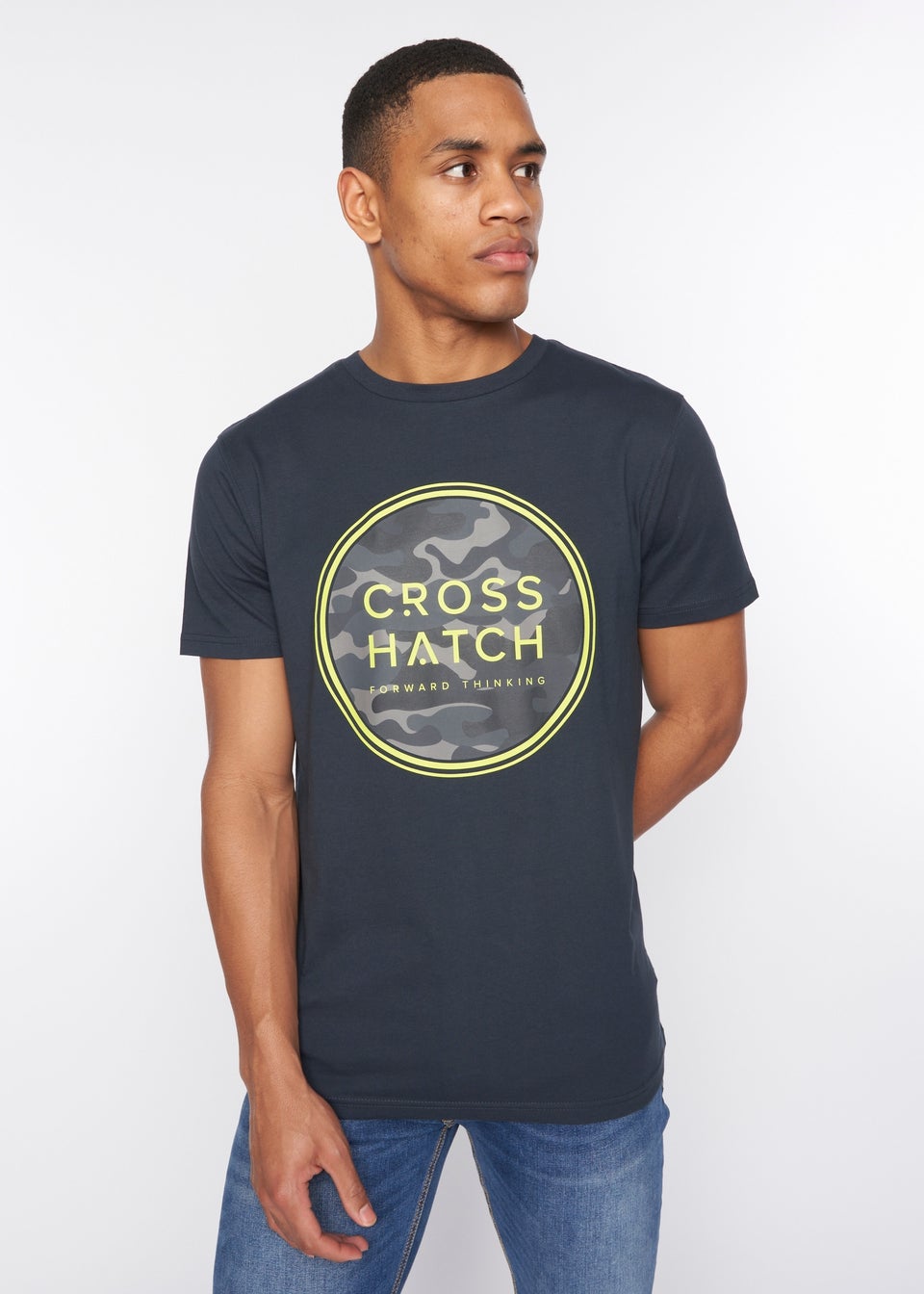 Crosshatch Navy   Camalar T-Shirt