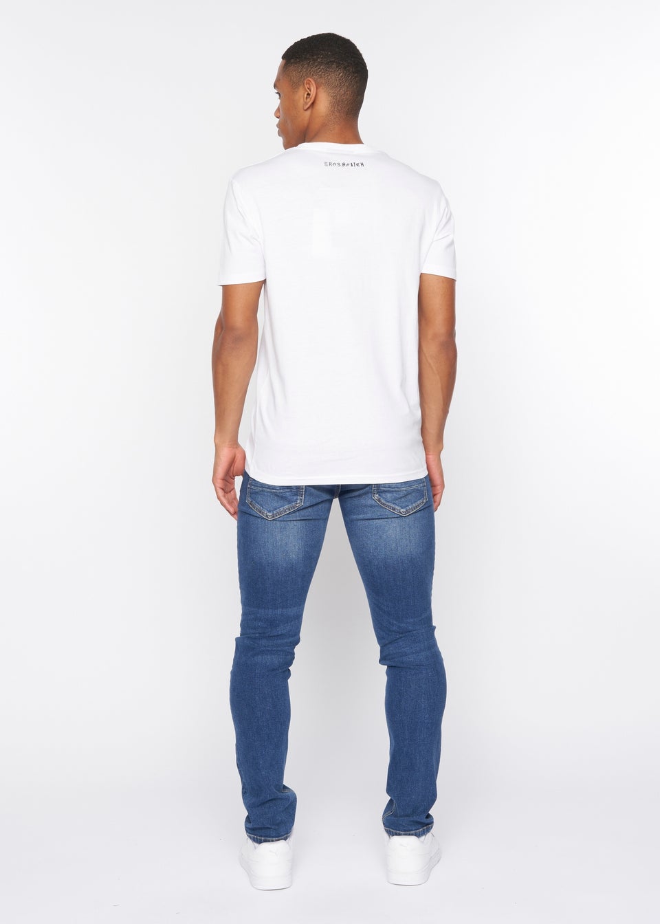 Crosshatch White  Selworthy T-Shirt