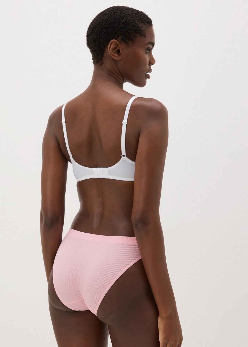 Pink Seamless High Leg Knickers