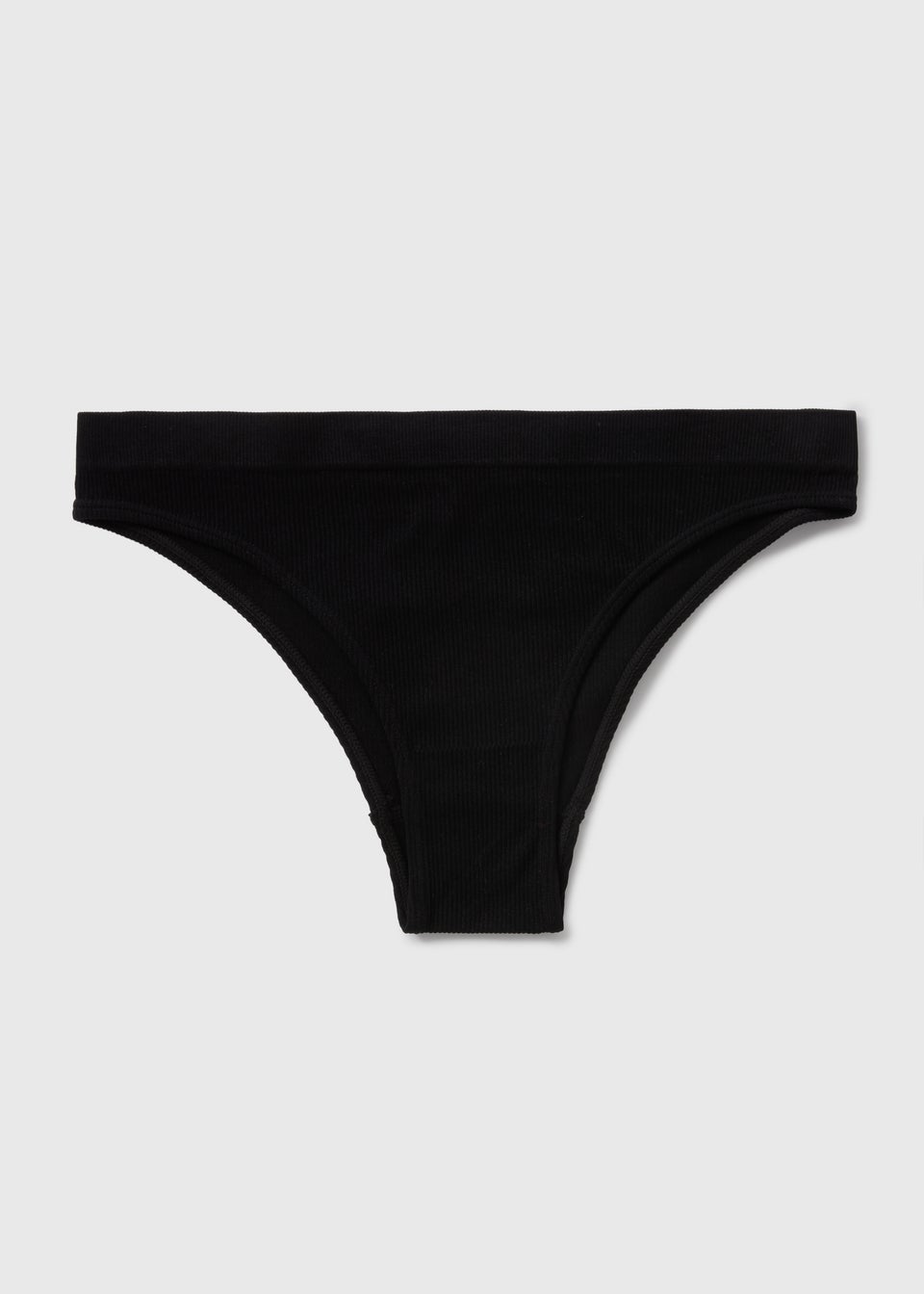 Black Seamless Brazilian Knickers