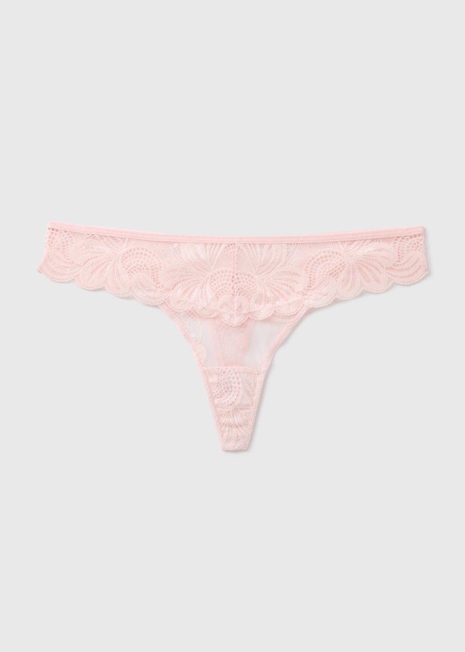 Pink Lace Thong Knickers