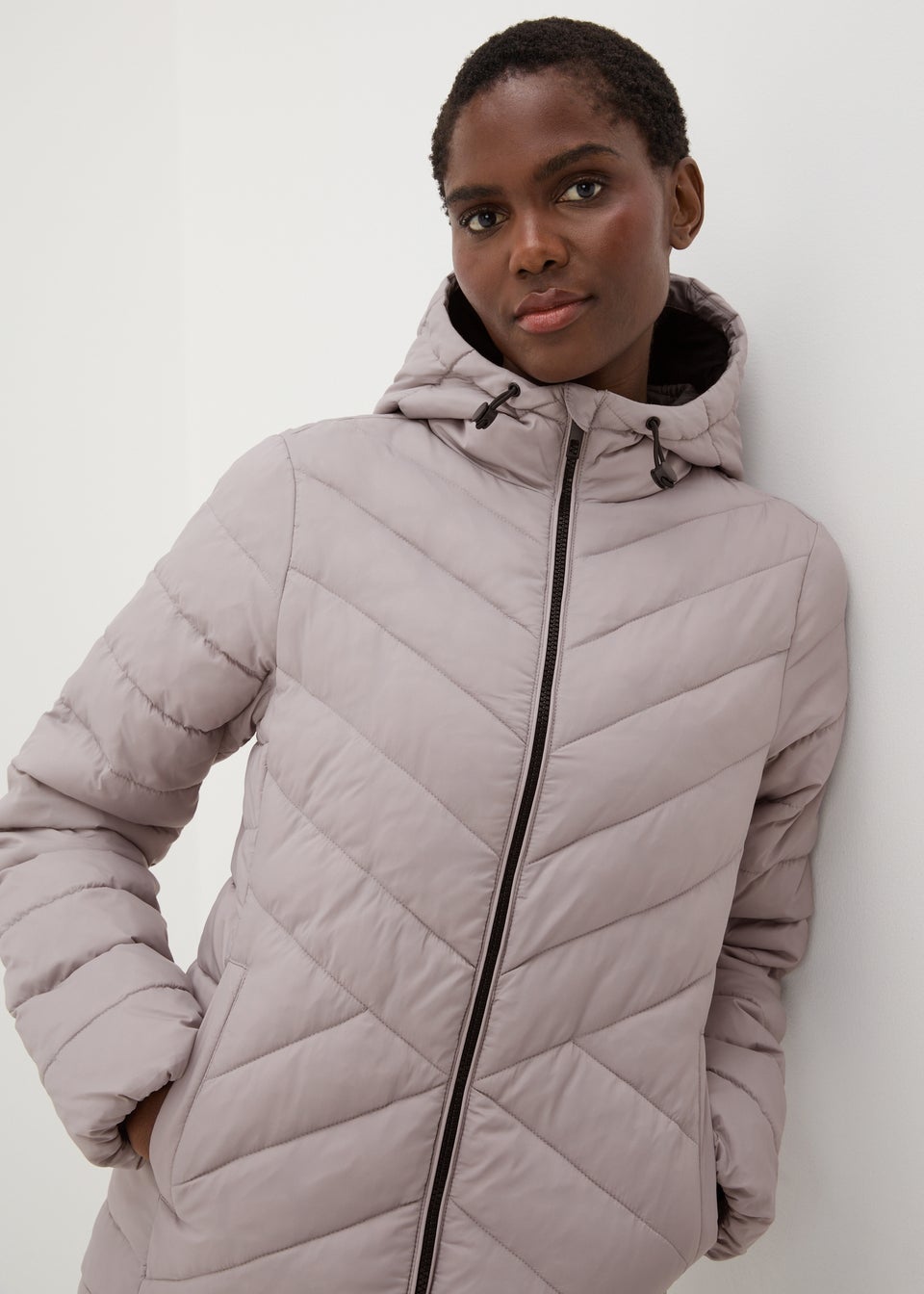 Grey lightweight parka deals
