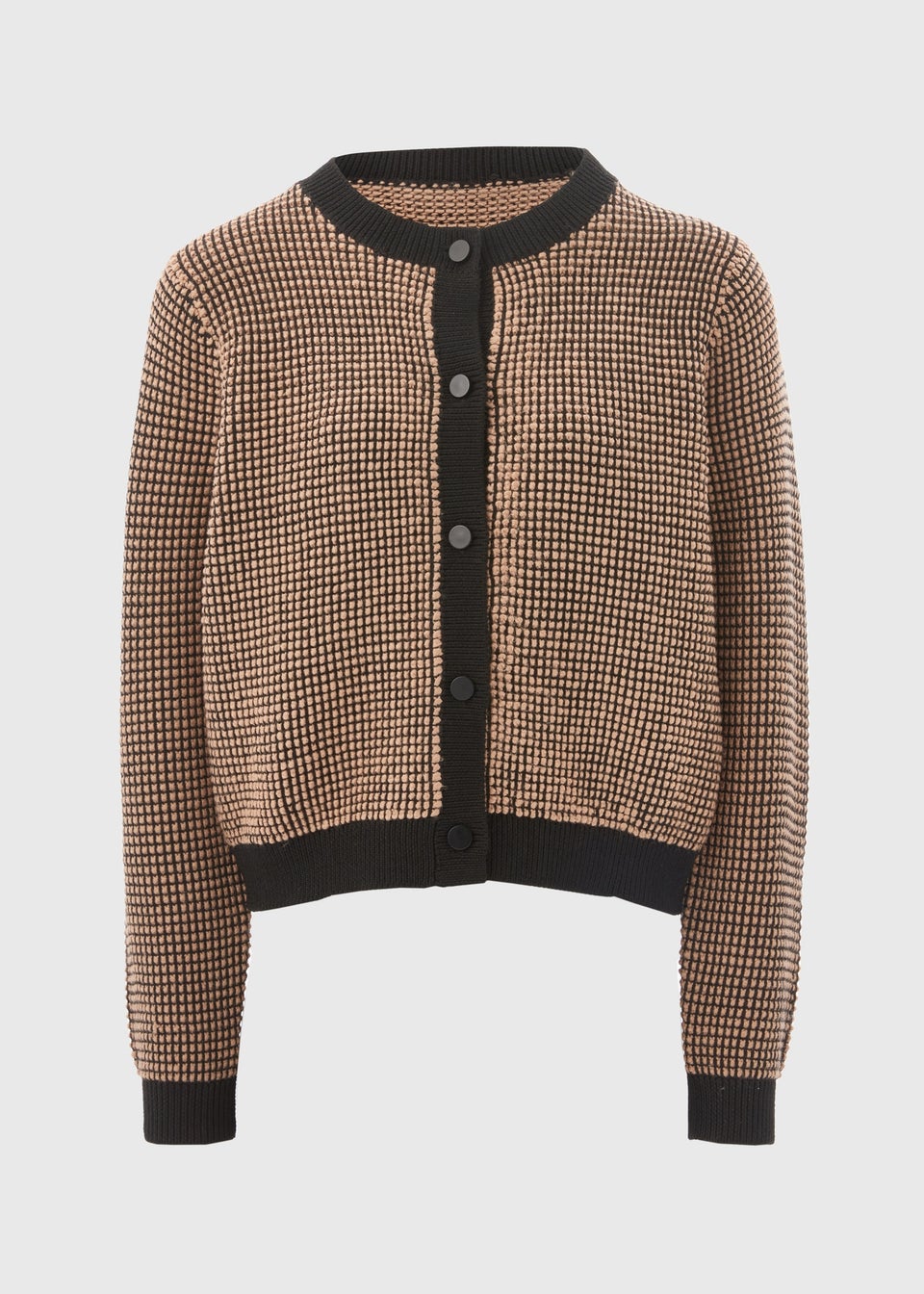Et Vous Black Textured Cardigan
