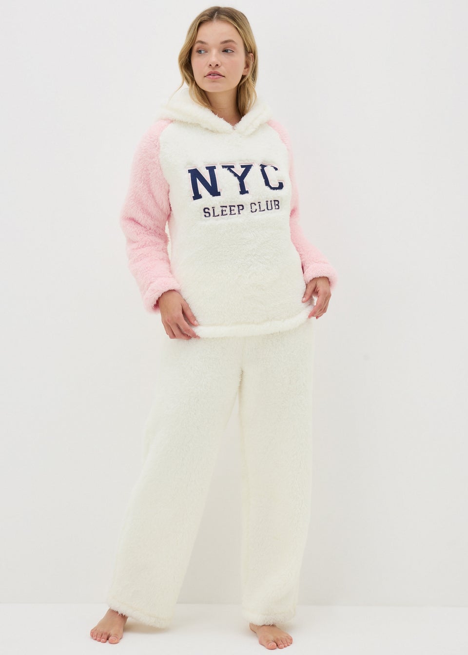 Cream NYC Fleece Loungewear Set