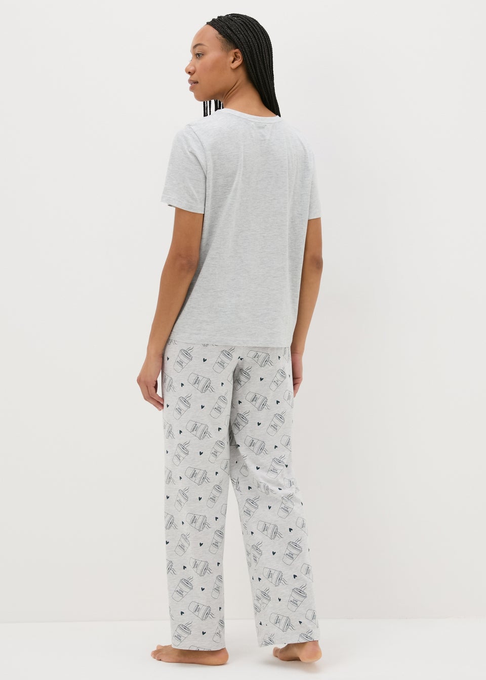 Grey Coffee Season Pyjama Set