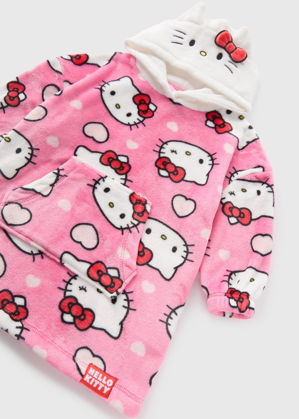 Hello Kitty Girls Pink Snuggle Hoodie 7 15yrs Matalan