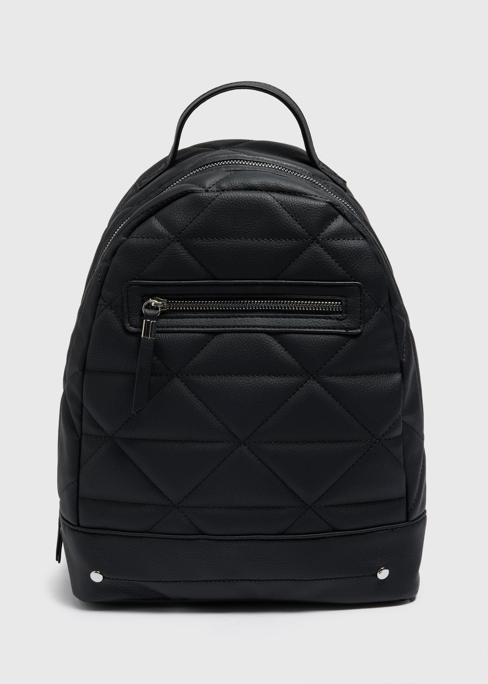 Quilted leather backpack deals