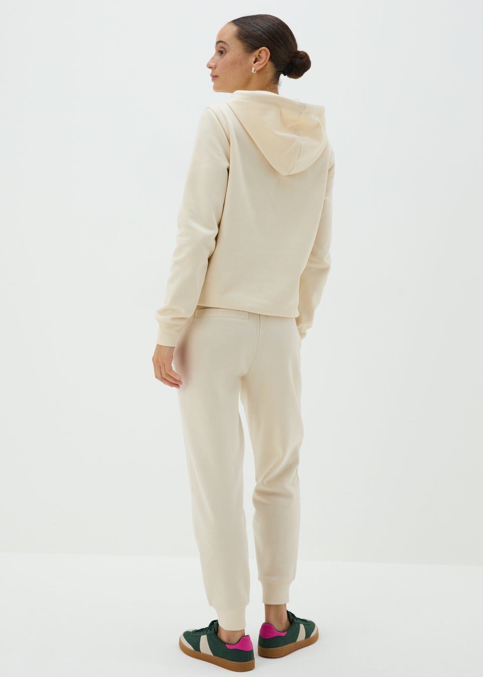 Cream Cuffed Jogging Bottoms