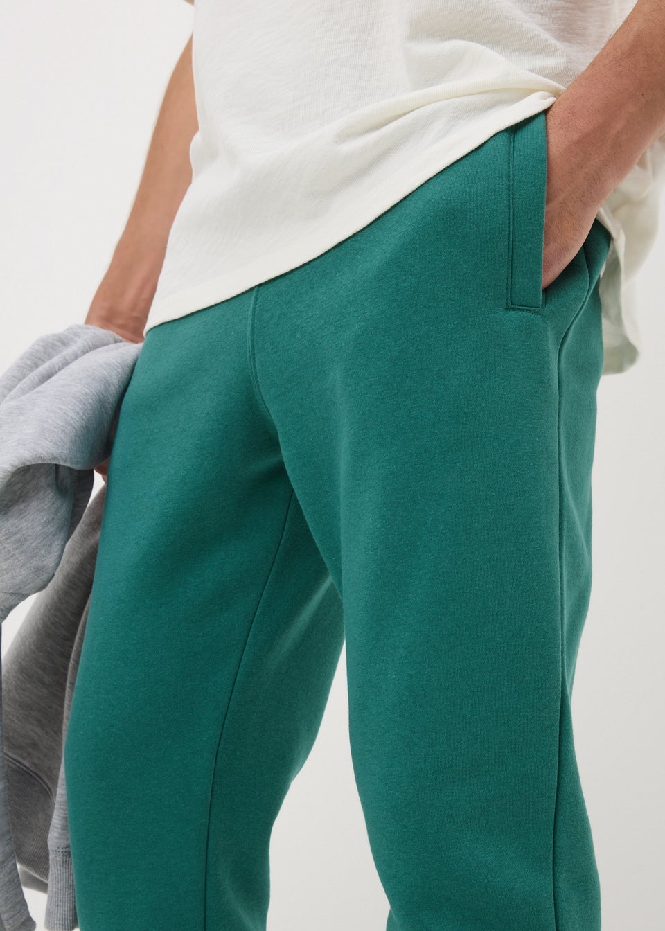Green Slim Cuff Jogging Bottoms
