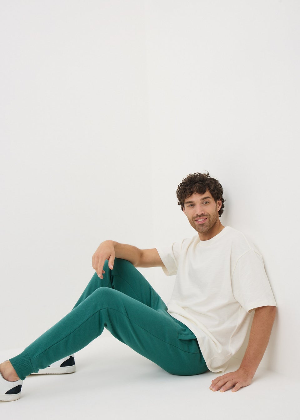 Green Slim Cuff Jogging Bottoms
