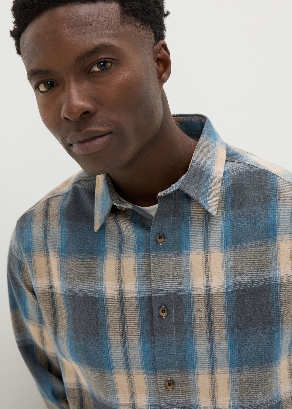 Multicolour Check Brushed Shirt