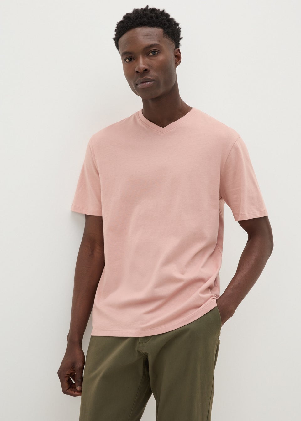 Pink Essential V-Neck T-Shirt