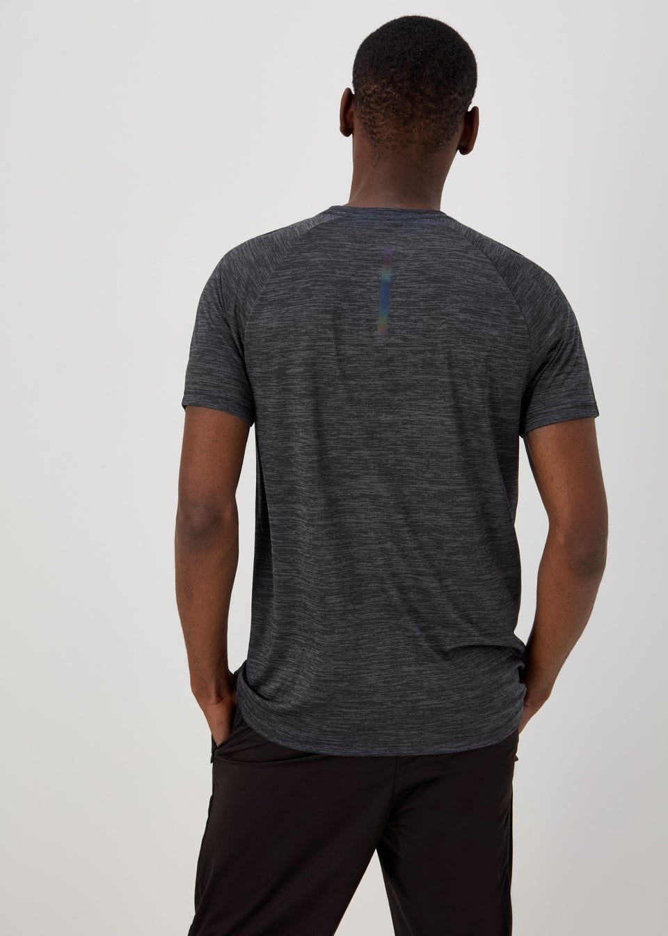Souluxe  Black Two-Tone T-Shirt