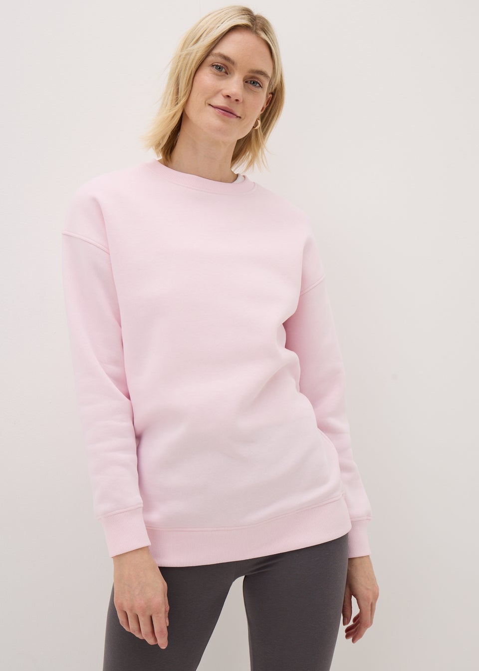 Pink Longline Sweatshirt