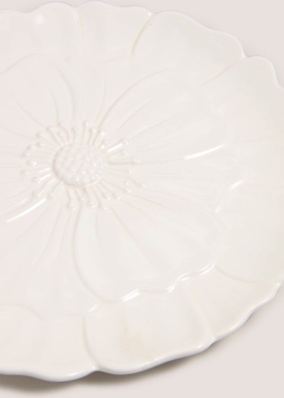 White Meadow Flower Side Plate