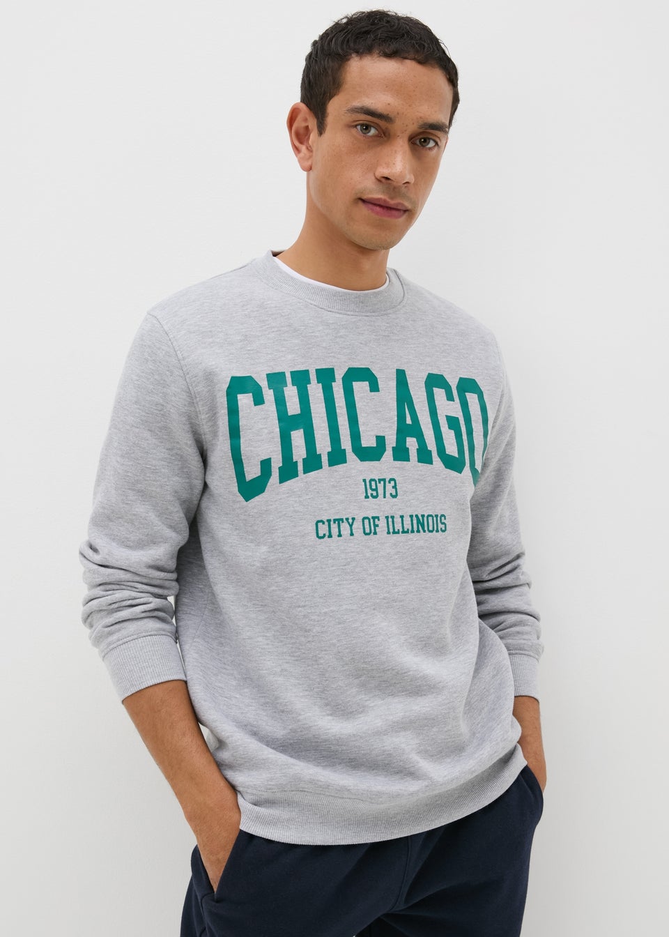 Grey Chicago Sweatshirt