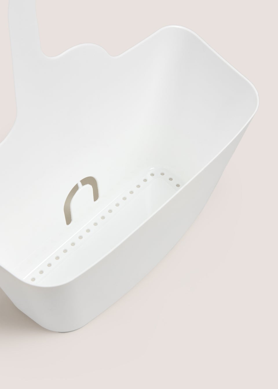 White Plastic Shower Caddy