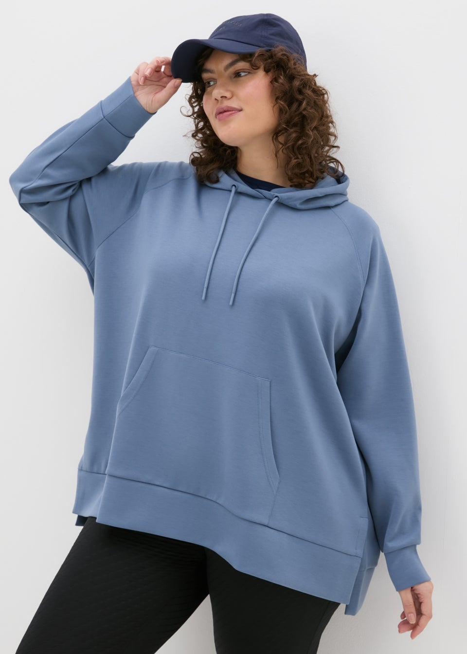 Souluxe Blue Longline Hoodie