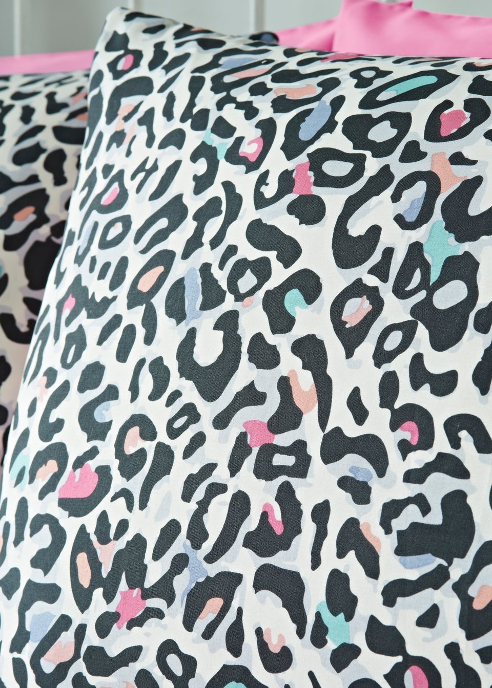 Multicolour Leopard Print Duvet Set