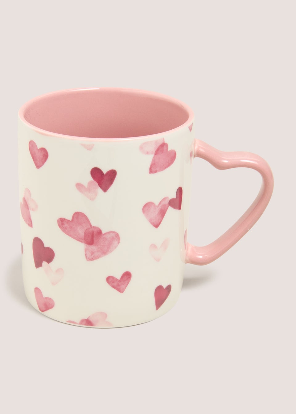 Pink Heart Valentines Mug