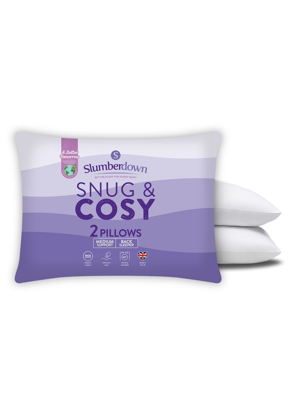 Slumberdown Snug & Cosy Pillow Pair