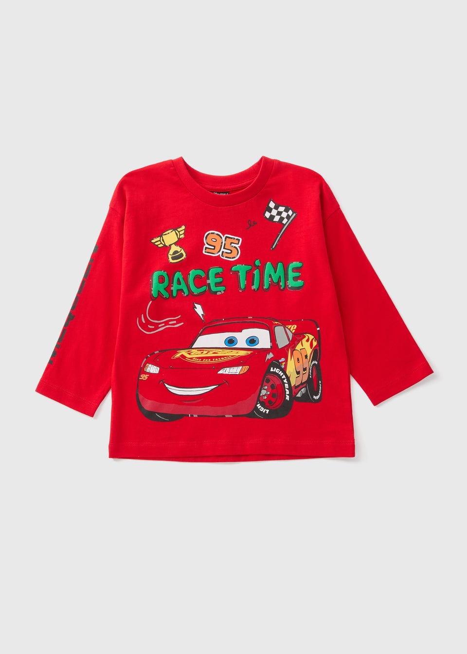 Cars Boys Red Lightning McQueen Long Sleeve Top (1-7yrs)