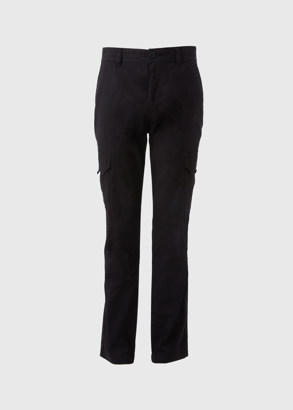 Black Basic Cargo Trousers