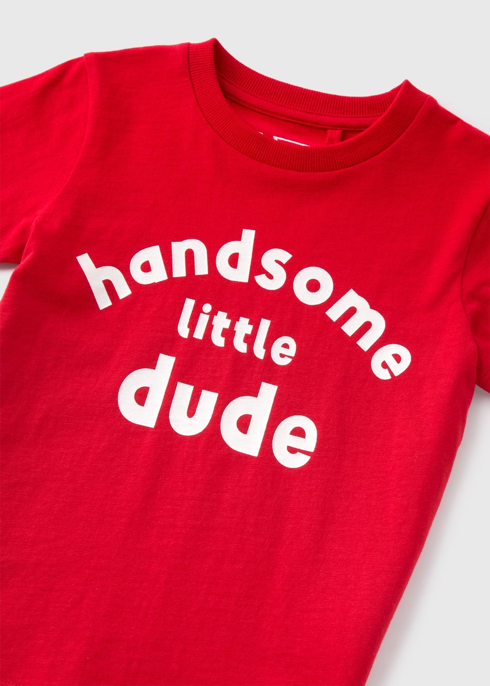 Boys Red Handsome Little Dude T-Shirt (1-7yrs)