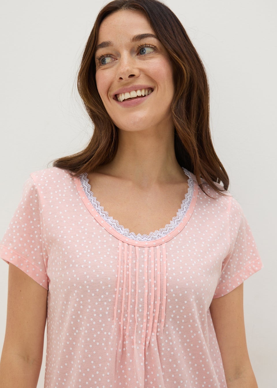 Pink Spot Pattern Nightie