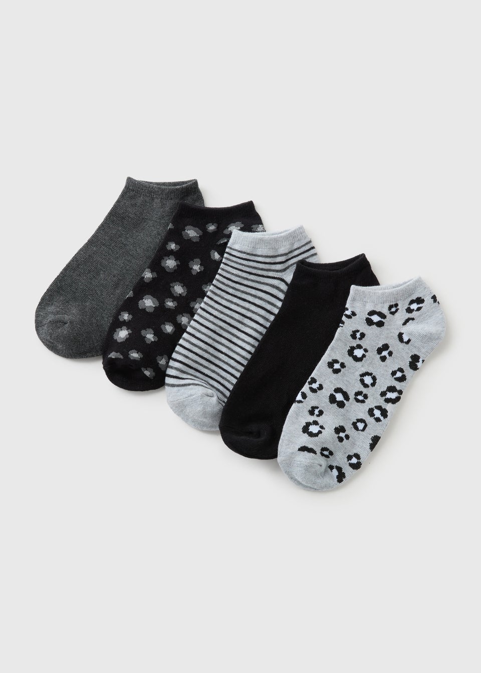 5 Pack Multicolour Animal Ankle Socks