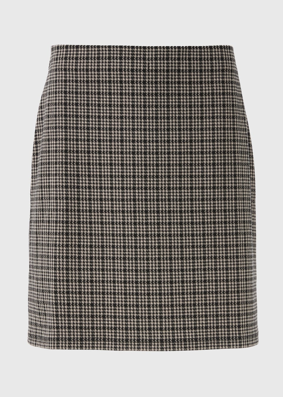 Et Vous Black Check Ponte Mini Skirt