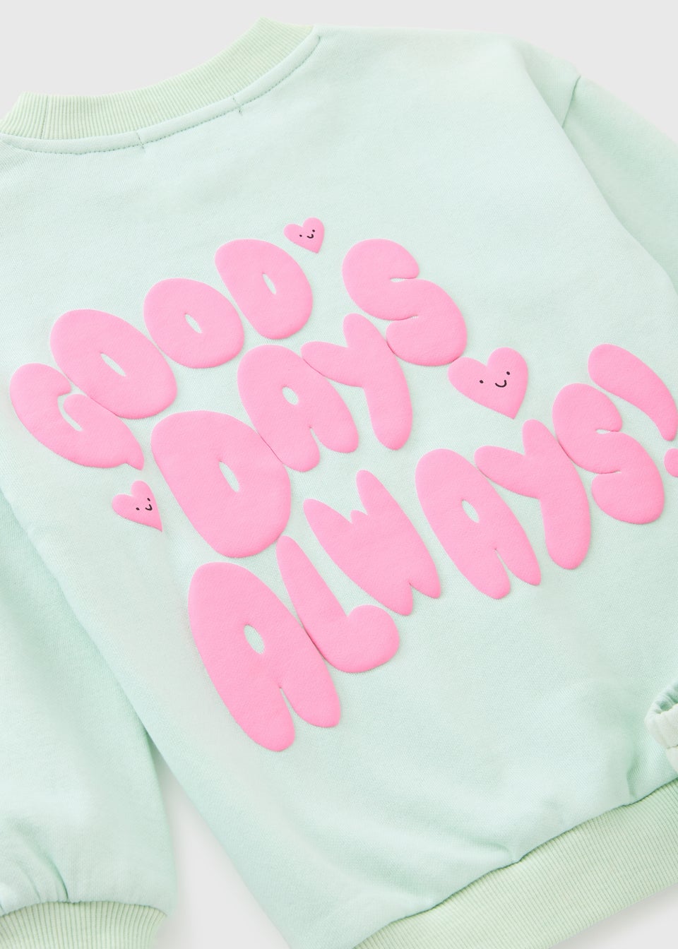 Girls Turquoise Good Days Always Sweatshirt & Jogging Bottoms Set (1-7yrs)