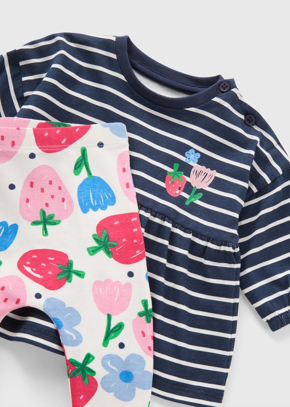 Baby Multicolour Strawberry Top & Legging Set (Newborn-23mths)