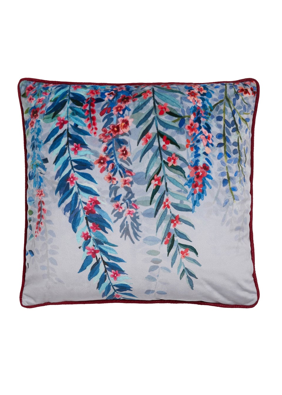 Soiree Tessa Navy Velvet Filled Cushion (43cm x 43cm)